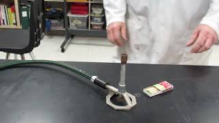 Lighting the Bunsen Burner [upl. by Fairfield]