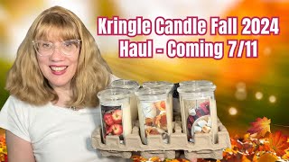 Kringle Candle Fall 2024 Haul  Coming 711 [upl. by Aihcrop]