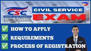 HOW TO APPLY FOR CIVIL SERVICE EXAMINATION  REQUIREMENTS  PROCESS OF REGISTRATION [upl. by Anaidni484]