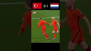 Türkiye vs Hollanda 2021 Dünya Kupası Elemeleri Özet shorts futbol [upl. by Lynad]