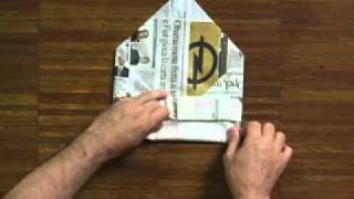 How to fold a newspaper hat [upl. by Felix]