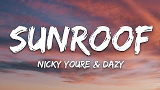 Nicky Youre dazy  Sunroof Lyrics [upl. by Anaicul]