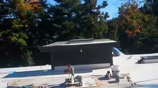 60 mil Elvaloy PVC membrane Flat Roof in West Hartford [upl. by Ellinet]