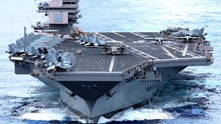 The Worlds Biggest Aircraft Carrier USS Gerald R Ford in Action US Ship [upl. by Ximenes]