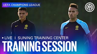 🔴 LIVE TRAINING  1 DAY UNTIL BARCELONA  INTER ⚫🔵 IMInter BarcelonaInter [upl. by Ailina]