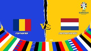 🔴LIVE EURO 2024  Romania VS Netherlands  Score808 Live Streaming Today [upl. by Ecirtaeb]