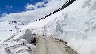 Skardu Deosai Plains Road June 2019  Snow Drive [upl. by Acinoed]