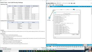 451 Packet Tracer  InterVLAN Routing Challenge [upl. by Teodoro]