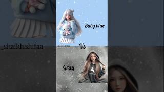 Baby blue vs gray combination 💓✨🥰 trendingvideo viralshort aesthetic youtubeshorts shortsviral [upl. by Eelamme]