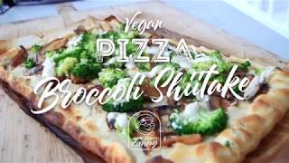 Recept Vegan Pizza Broccoli Shiitake [upl. by Juan]