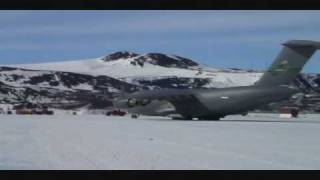 C17 and LC130 in Antarctica [upl. by Phylys]