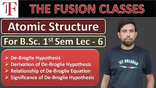 De Broglie Hypothesis  Significance of De Broglie Hypothesis  Derivation  For BSc Sem 1 [upl. by Inge]