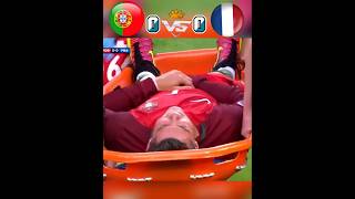 PORTUGAL 🆚 FRANCE  final  Ronaldo injury 🤕football cr7 youtube shorts2031 [upl. by Netta]