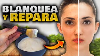 Úsalo para ACLARAR y BLANQUEAR la PIEL o Cara EN MINUTOS  Crema y Mascarilla Casera para Blanquear [upl. by Goltz765]