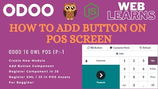 How to add custom botton in POS Odoo 16  OWL POS Development [upl. by Zia51]