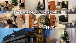 MONTAMOS NOSSA ÁRVORE DE NATAL E DECORAMOS A CASA PARA O FINAL DO ANO 🎅🏼🎄✨ LaisTodoDia [upl. by Namzed]