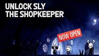 Hollow Knight How to Unlock Sly the Shopkeeper for a Small Key and Lumafly Lantern [upl. by Dahle]