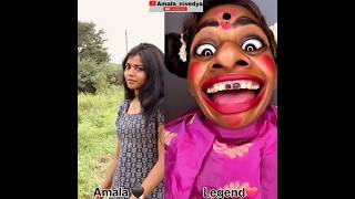 Amala vs Legend❤️🖤 trending amalashaji duet love ytshorts dance shorts trending viralshorts [upl. by Teriann]