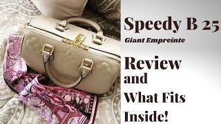 SPEEDY 25 BANDOULIERE GIANT EMPREINTE  Review and What Fits [upl. by Gnad690]