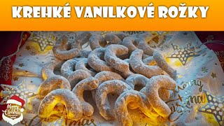 Vianočné Krehké vanilkové rožky  Var a peč s Martinkou [upl. by Ilrebmik]