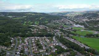 Drone Footage  Bradford  Towards Cottingley Village Primary School and Dixons Academy [upl. by Marden245]