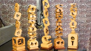 Wooden Trophies by Scroll Saw and Band Saw [upl. by Fredia150]