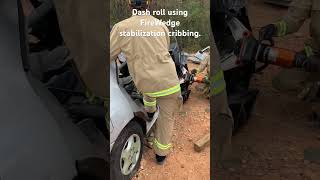 Dash roll stabilization extricationfirefighter firerescue [upl. by Aikimat753]