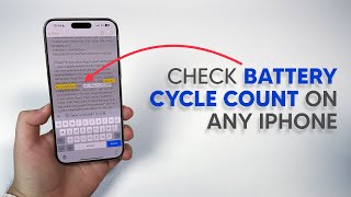 2024 How To Check Battery Cycle Count on ANY iPhone [upl. by Helve]