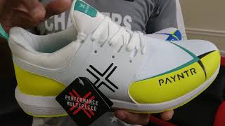 Payntr X MK3 Cricket Shoes Classic White amp White Yellow [upl. by Evaleen]