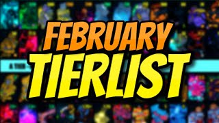 YBA NEW OFFICIAL YBA JANUARY SKIN TRADING TIER LIST FEBRUARY 2024 [upl. by Icyak]