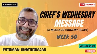 Chiefs Wednesday Message 552  Week 50  Wednesday Message 552 Hindi By Pathman  Chief Message 552 [upl. by Ot]