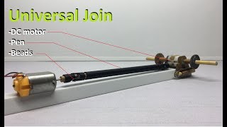 How to Make RC Universal Join  Drive Shaft for Remote Control Car from Gel Pen Ballpoint and Beads [upl. by Annelise]