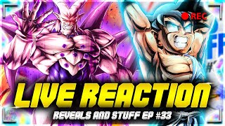 REVEALS amp STUFF 33 LIVE REACTION GT BUFF SPIRIT BOMB GOKU Dragon Ball Legends [upl. by Manvel]