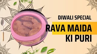 DIWALI SPECIAL RAVA MAIDA FARSI PURI follow food subscribe trytocook recipe hindufestival [upl. by Aerua]