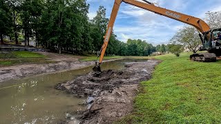 Long Reach Excavator Pond Dredging [upl. by Townie]