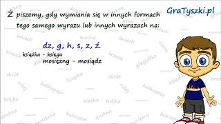 Ż reguła pierwsza Zasady pisowni Ż Kiedy piszemy Ż [upl. by Phonsa]