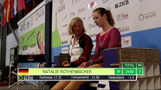 AWC22  Natalie Rothenbächer  Free Short Program Senior 21052022 [upl. by Alleacim126]