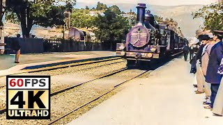 4k 60fps  Arrival of a Train at La Ciotat  The Lumière Brothers 1896 [upl. by Ahsenit347]