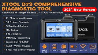 XTOOL D7S OBD2 Scanner Review  2024 Newest Bidirectional Scan Tool [upl. by Jeanette993]