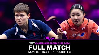 FULL MATCH  Nina Mittelham vs Miwa Harimoto  WS R32  WTTFrankfurt 2024 [upl. by Vrablik]