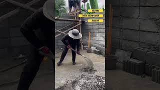 123 mix ratio para sa poste ng bahay shorts construction [upl. by Quiteris208]