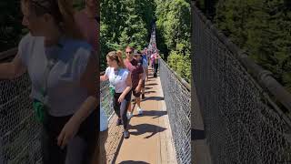 Capilano Suspension Bridge  Vancouver Canada 🍁 [upl. by Sunderland]