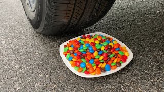 Experiment Car vs MampM Candy Plate Big Chupa Chups CocaCola vs Mentos amp Popular Sodas [upl. by Hbaruas798]