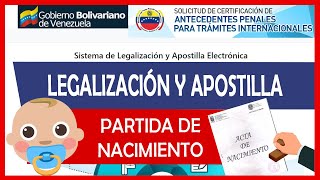 Cómo LEGALIZAR y APOSTILLAR Partida de Nacimiento ✅【ACTUALIZADO】 [upl. by Veradis]