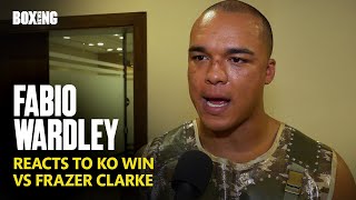 Fabio Wardley Reacts To Stunning KO Win vs Frazer Clarke [upl. by Sheela484]