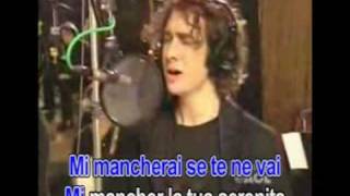 Mi mancherai  Josh Groban Karaoke [upl. by Innad]