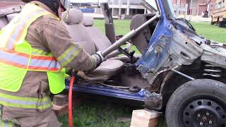 Vehicle extrication 5 dash displacements [upl. by Cyb]