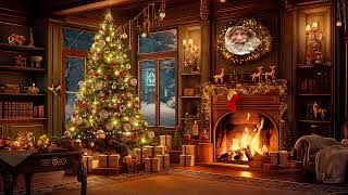 Frank Sinatra Nat King Cole Bing Crosby D Martin Jim Reeves🎁Best Classic Christmas amp Fireplace [upl. by Llednahc]