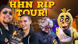 HHN HOLLYWOOD RIP TOUR 2023 ALL HOUSES EXCLUSIVE EXPERIENCES PHOTO OPPORTUNITIES FULL TOUR [upl. by Yelyah]