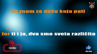 Dva smo sveta  Karaoke version with lyrics [upl. by Naoj638]